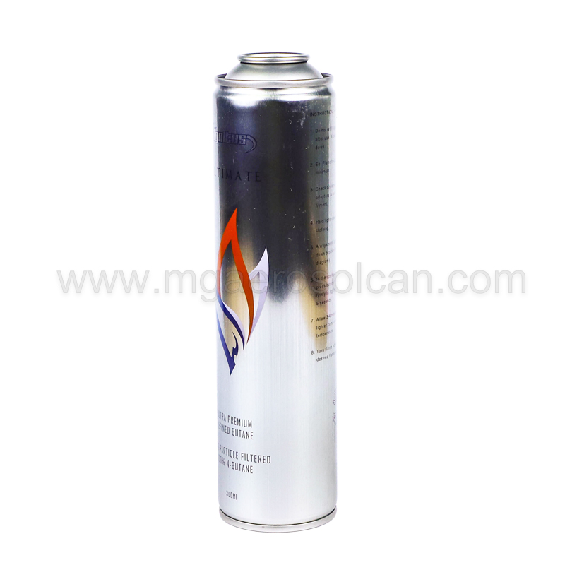 mettalic effect spray tin can