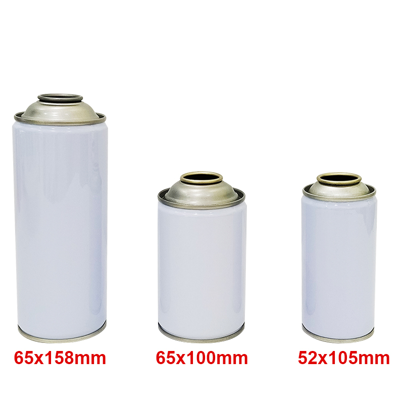 empty aerosol tin cans 