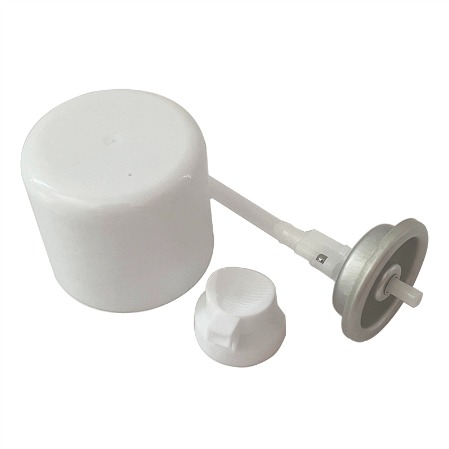 Plastic cap for aerosol can