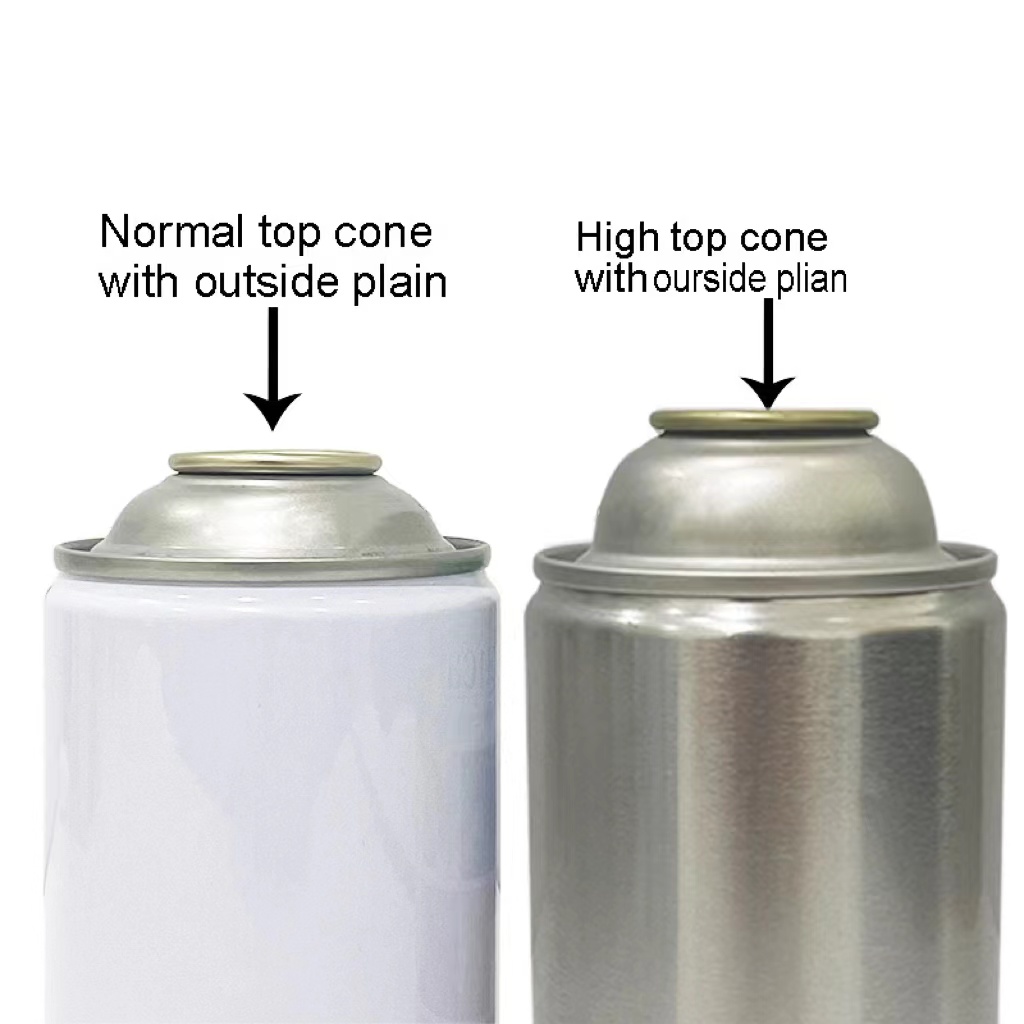 aerosol tin can high top and normal top