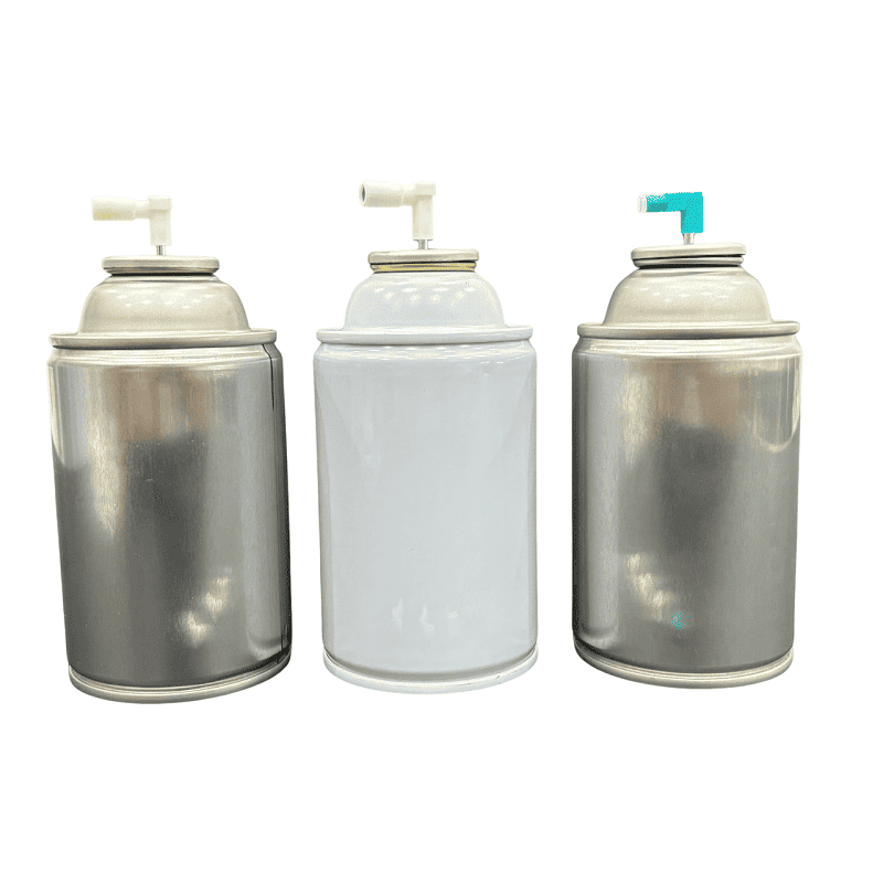 aerosol can with metering valve