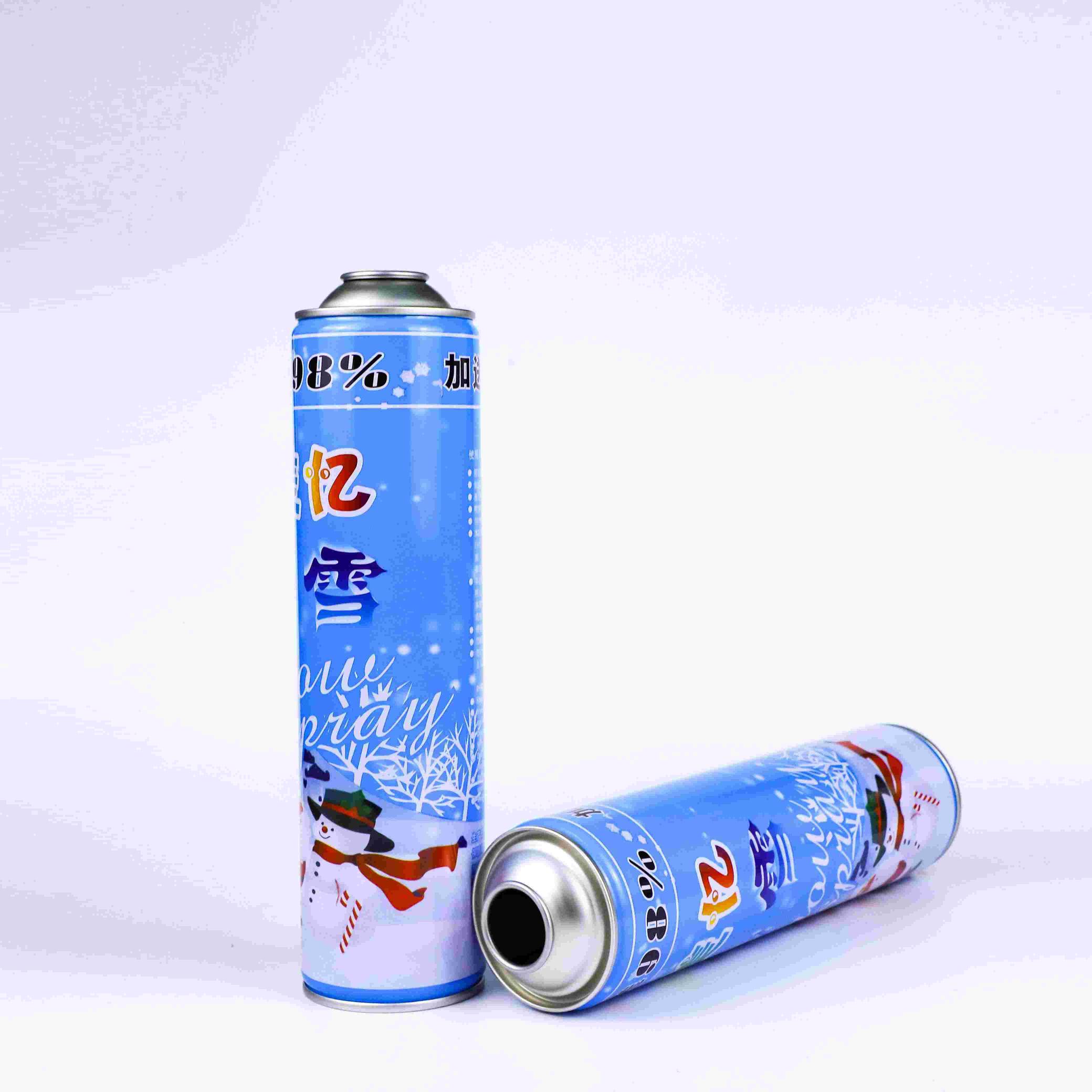 52x240mm snow spray aerosol can