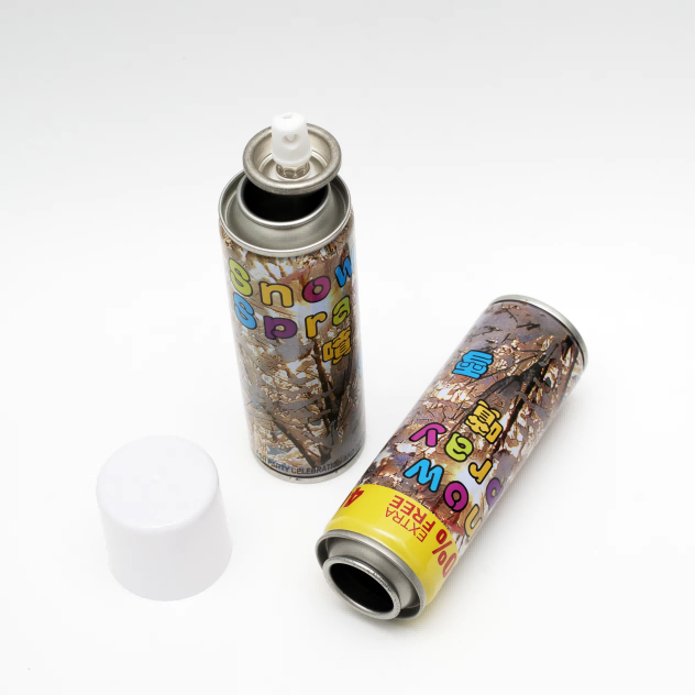 45x128mm empty snow spray aerosol tin can