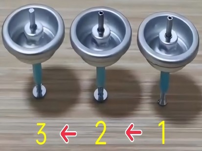 Análisis de caso de válvula de lata de aerosol 2K (lado del agente de curado)