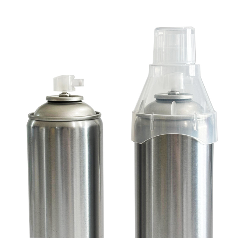 aerosol can with oxygen mask