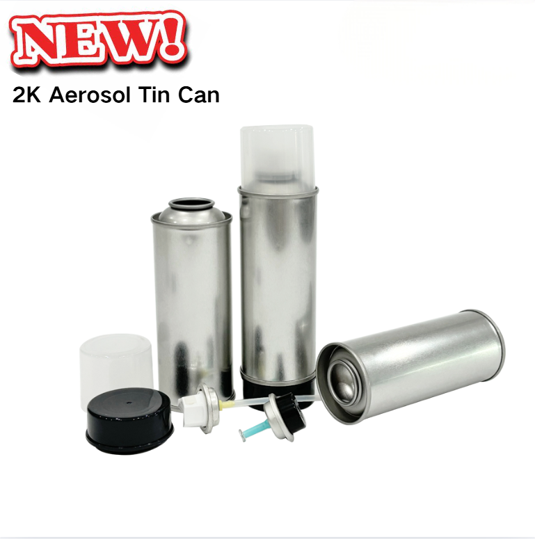 empty 2k aerosol tin can