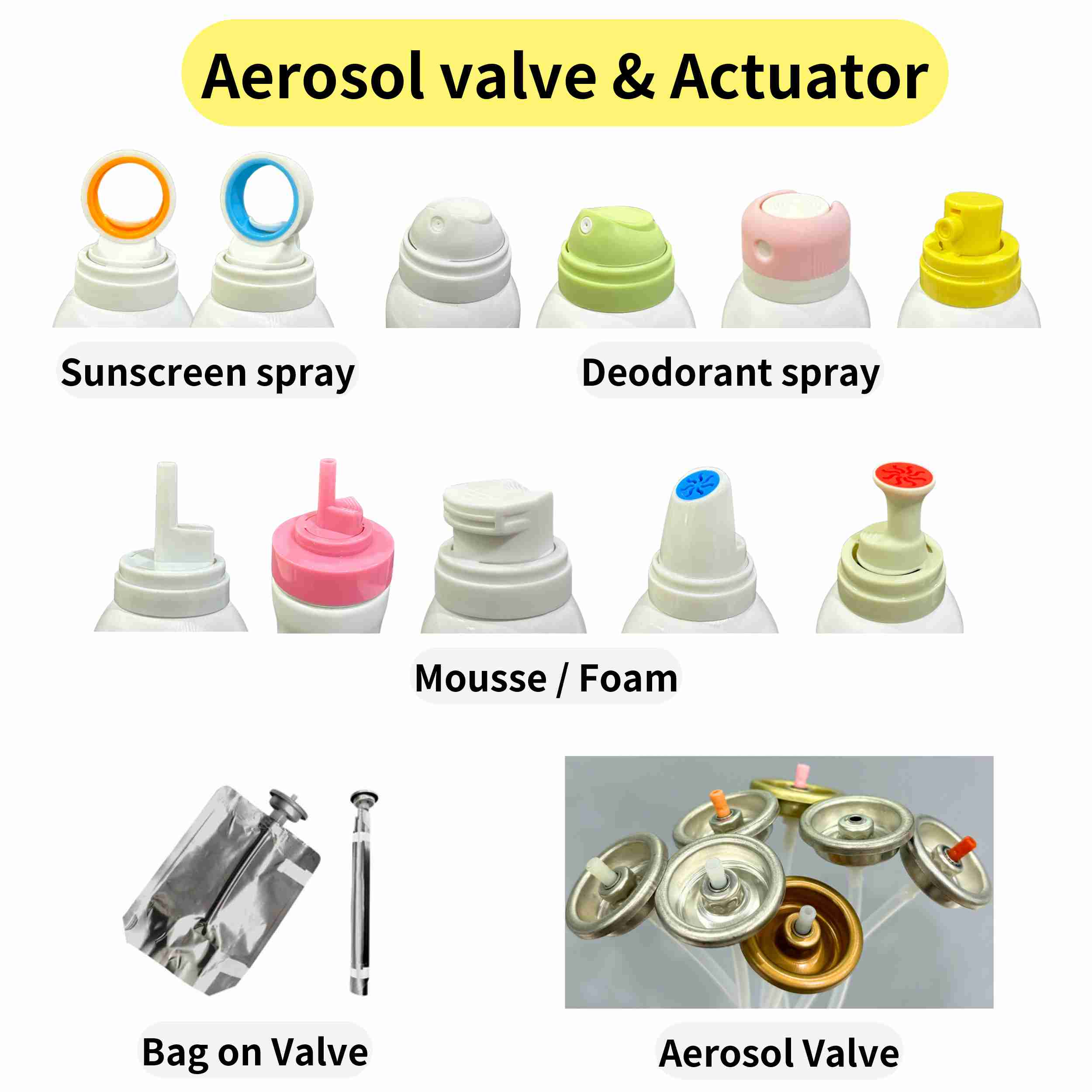 aluminu aerosol can accessories