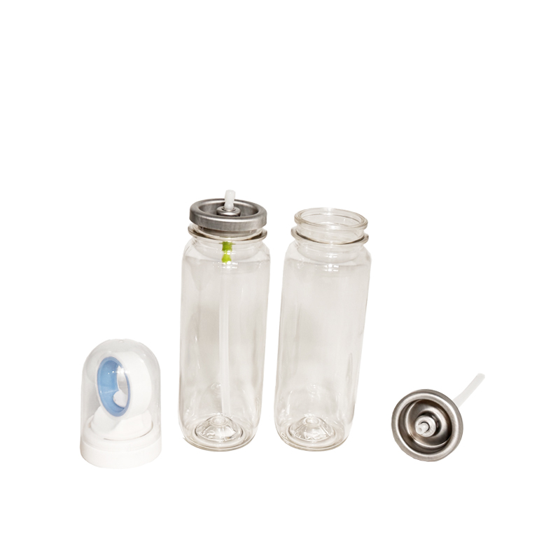Aerosol valve for plastic bottle